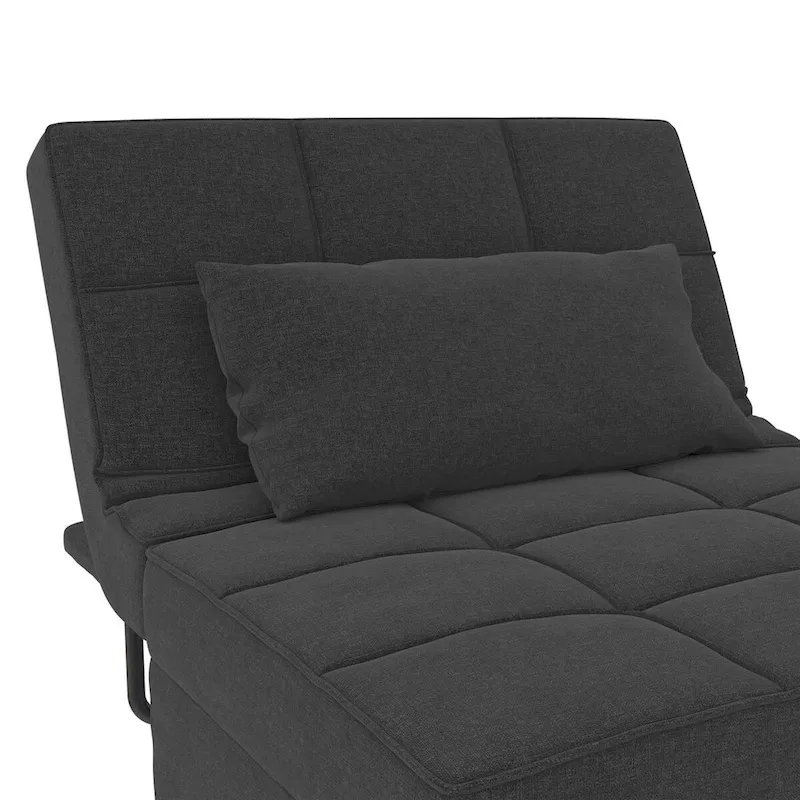 RealRooms Convertible Lounger Ottoman Sofa Chair with 4-in-1 Design