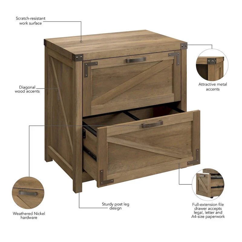 2 Drawer Lateral File Cabinet