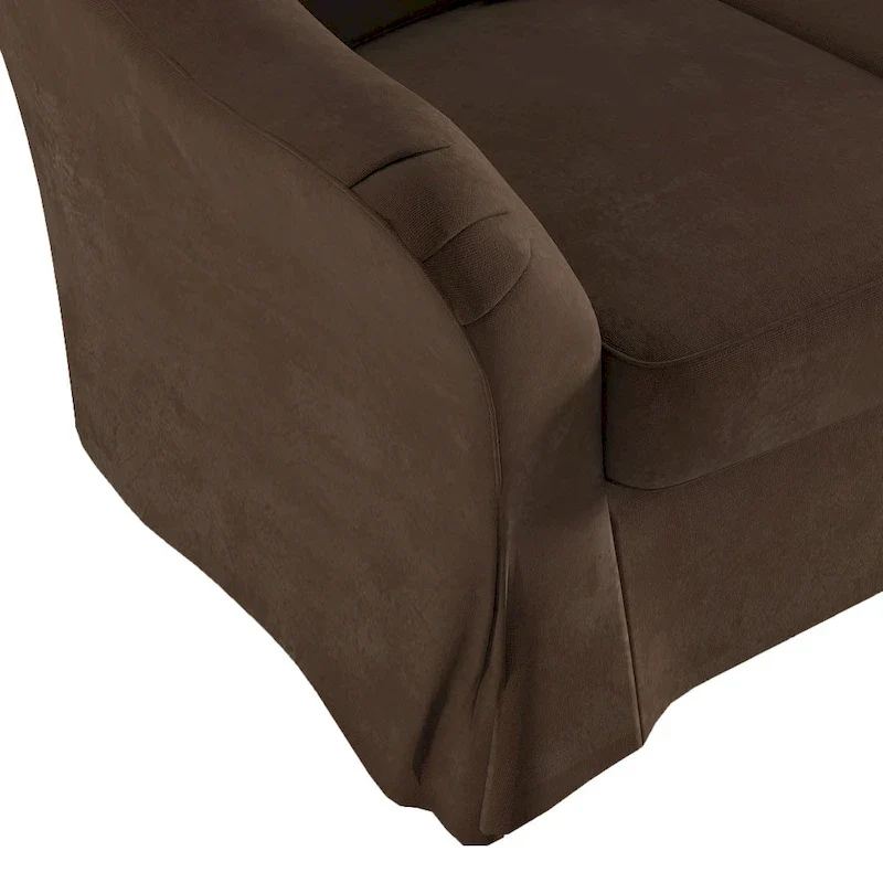 Ellyson Flared English Arm Slipcovered Feather Down Chair by iNSPIRE Q Classic