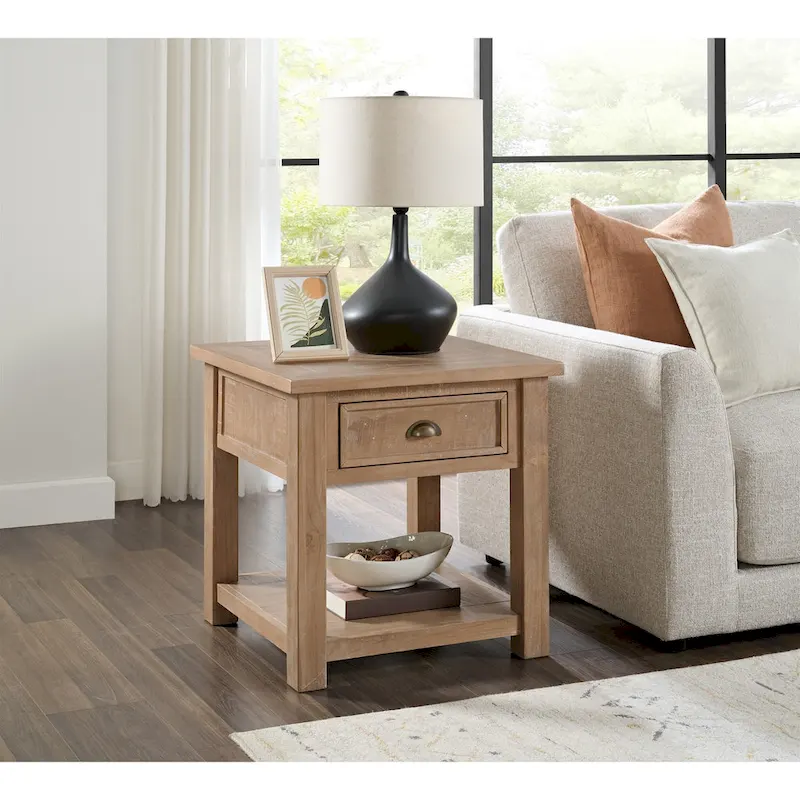 Solid Wood End Table