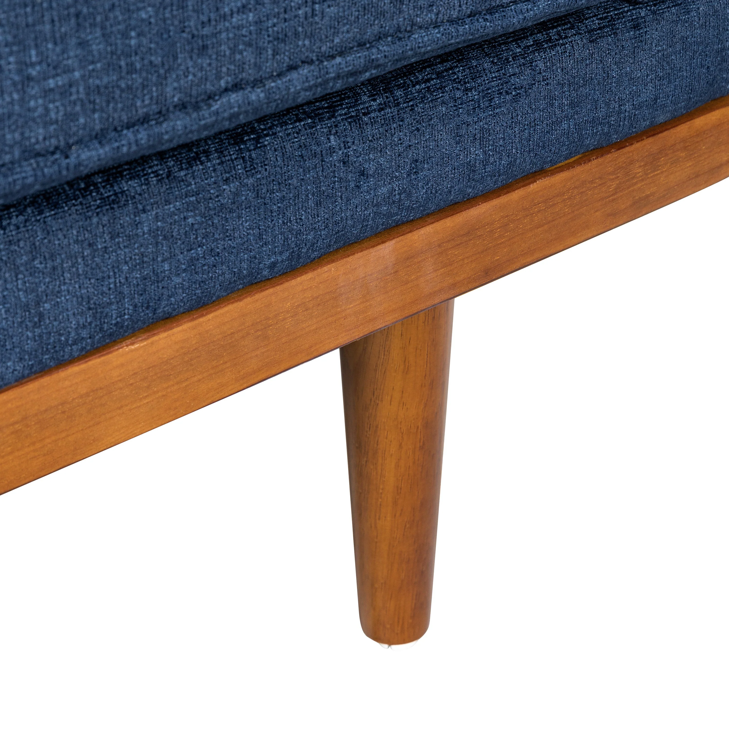 Mid-Century Modern Button-Tufted Loveseat