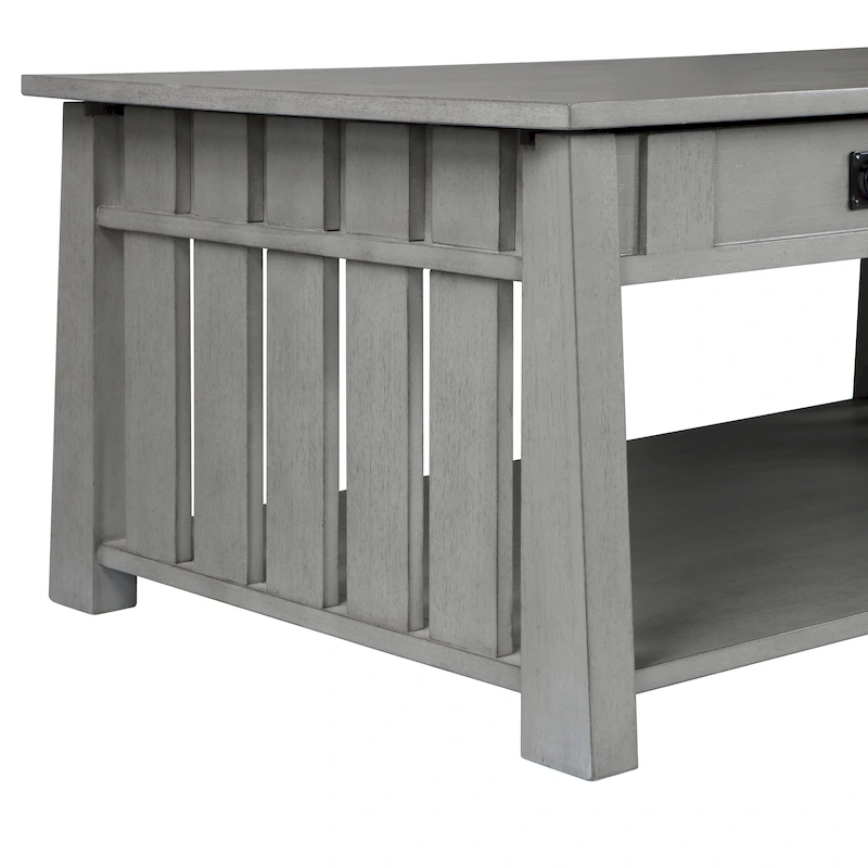 DH BASIC Mission 46-inch Wood Lift Top Coffee Table