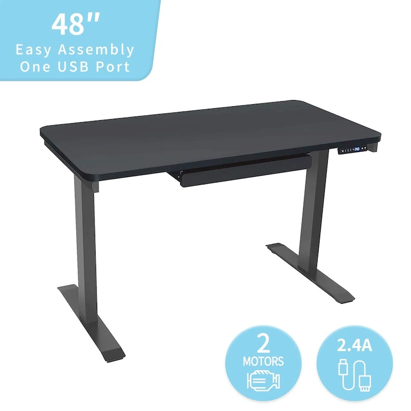 Motionwise 48 in. Standing Desk with Adjustable Height Feature
