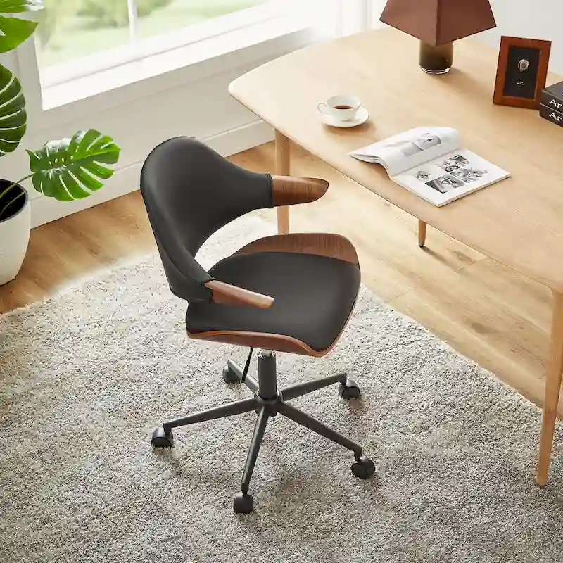 Adjustable and Rolling Desk Chair