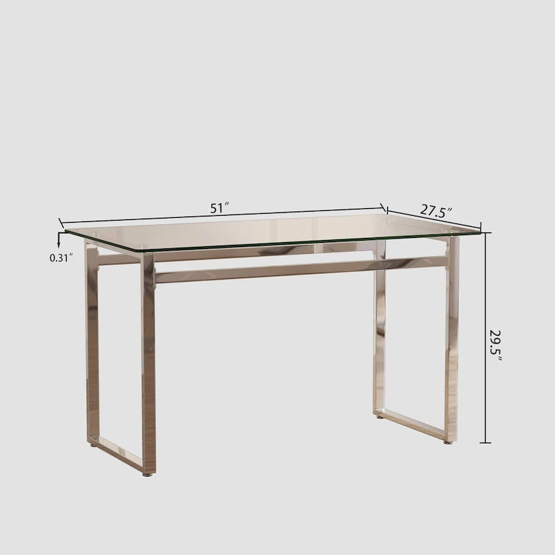Rectangular Glass Dining Table