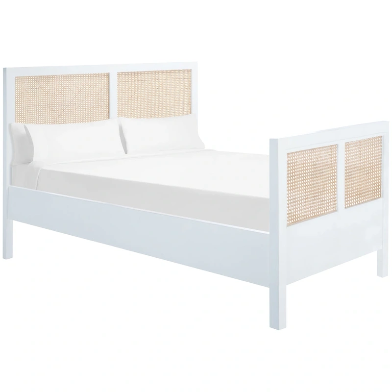SAFAVIEH Ghyslaine Coastal Cane Bed