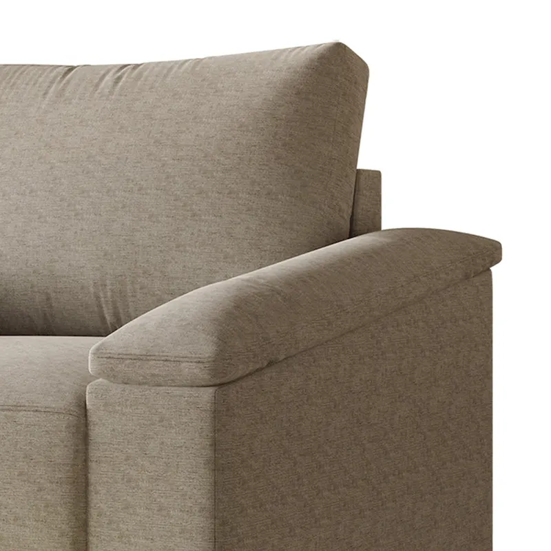 Simple Style Linen Upholstered Sofa