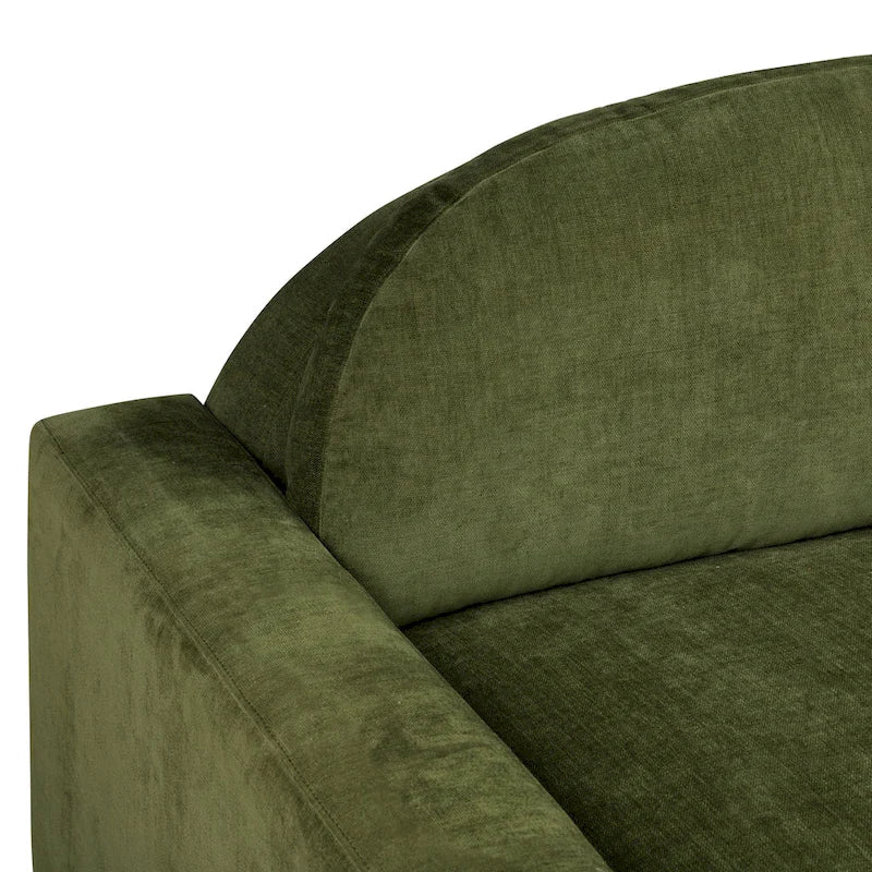 Poly & Bark Fano 99 Sofa in Distressed Green Velvet