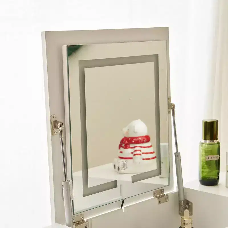 White Dressing Table Set With Led