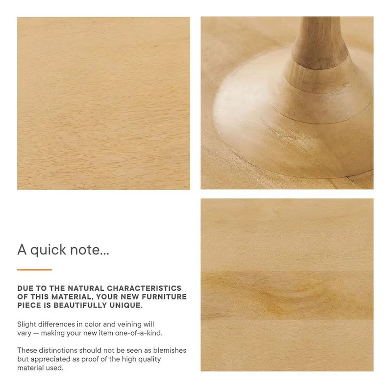 Lina 30  Round Wood Coffee Table