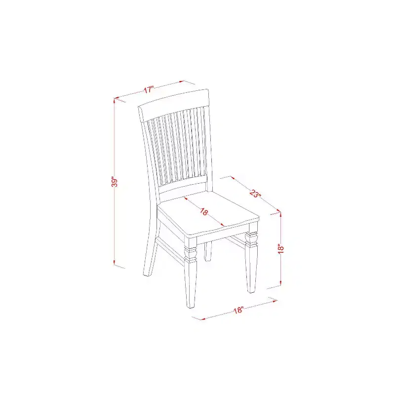 HomeStock 3-Pc Linen White Finish Solid Wood Top - Round Dining Room Set - Seats 4