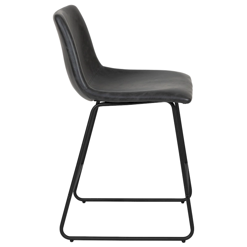 Upholstered Counter Height Modern Dining Stools (Set of 2)