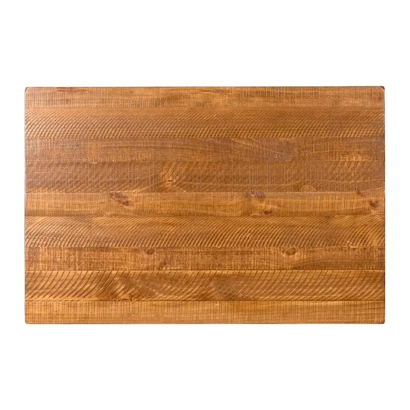 Farmhouse Coffee Table with Bottom Shelf, Grey/Espresso/White/Black/Honey, Pine Wood