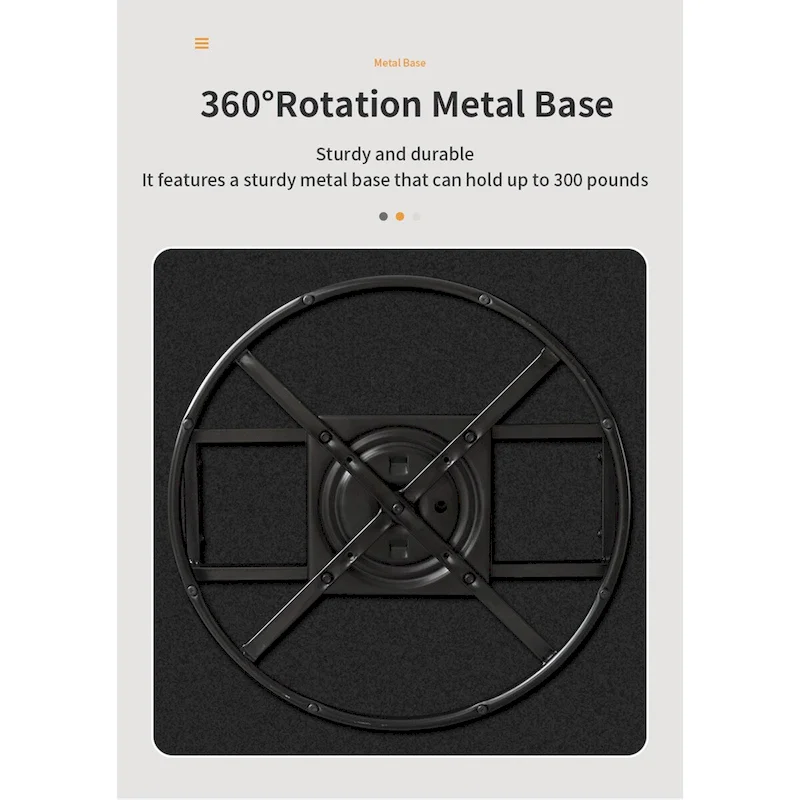 360 Degree Swivel Armchair Cotton Linen Skin-friendly Fabric Ergonomic Design