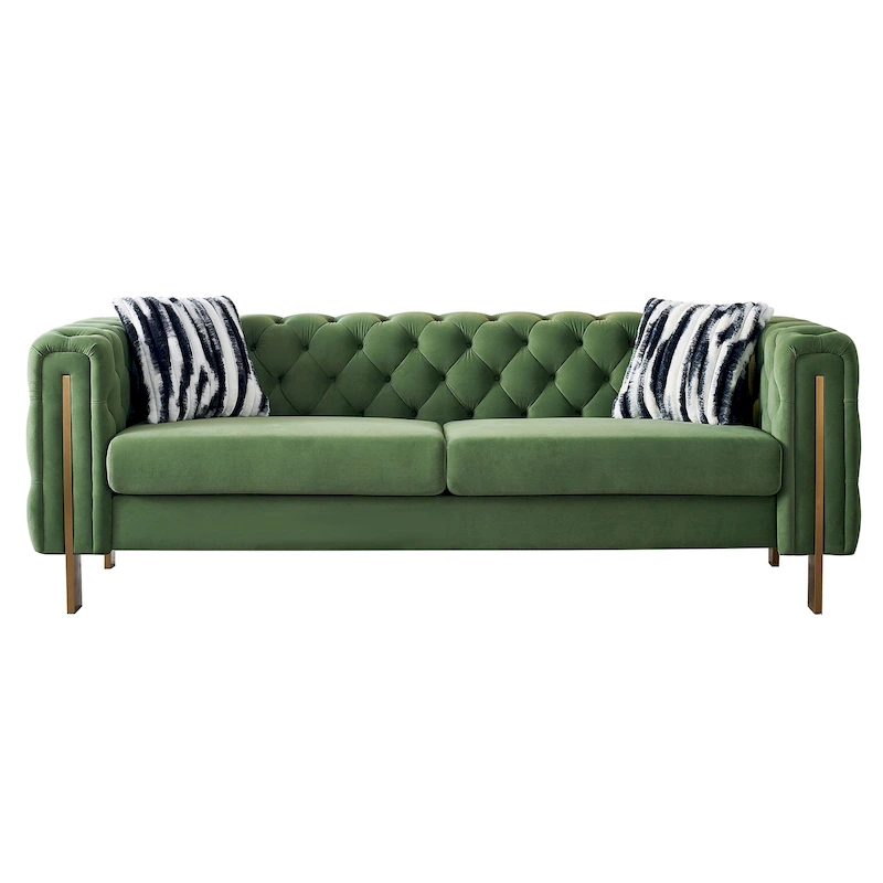 Modern Tufted Velvet Living Room Sofa