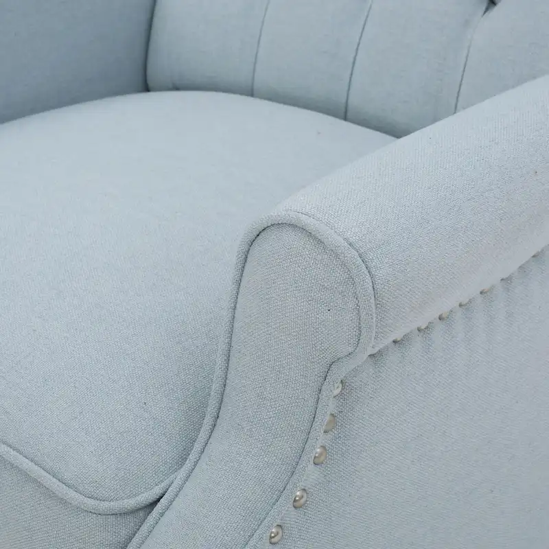 Walter Tufted Fabric Wingback Recliner Club Chair by Christopher Knight Home