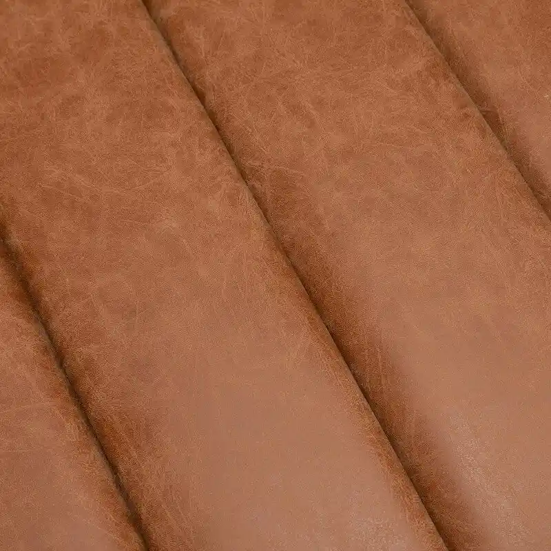 SEYNAR Mid-Century Swivel PU Leather Tufted Round Accent Barrel Chair