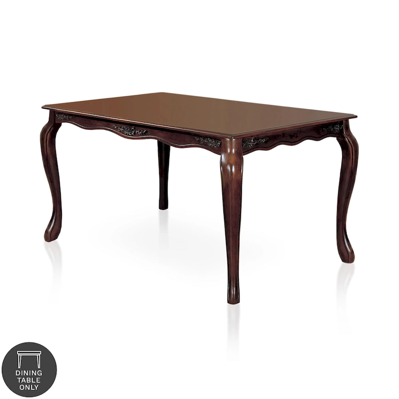Furniture of America Shak Traditional Dark Walnut 78-inch Dining Table