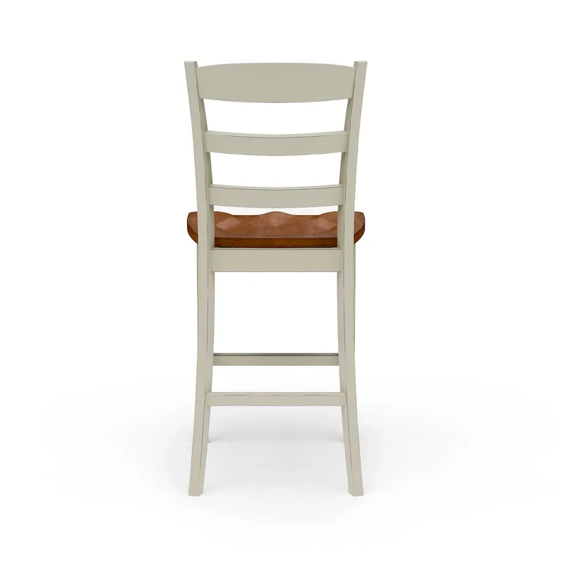 3-Piece Off-White Wood Kitchen Island Set with Drop Leaf Wood Top - 48' x 25' x 36'