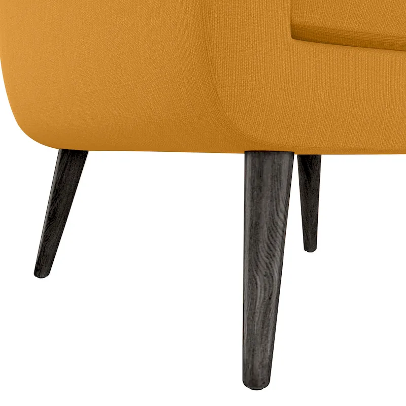 Carson Carrington Keflavik Mustard Yellow Mid-century Accent Chair