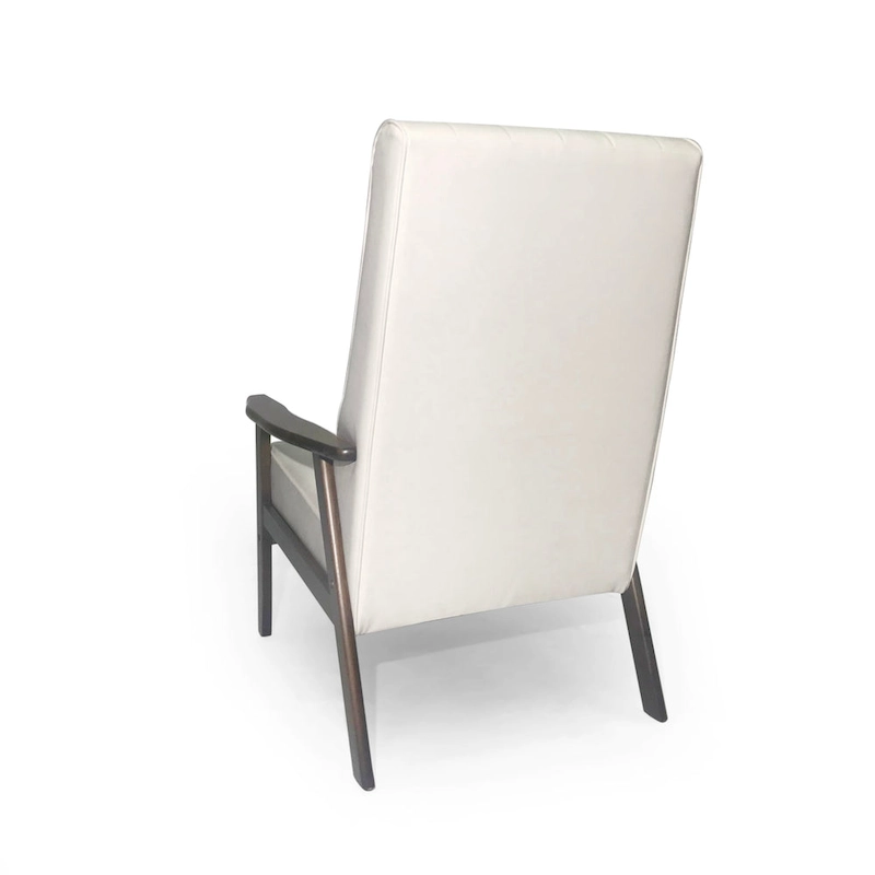 25.75  High Back Faux Leather Accent Chair