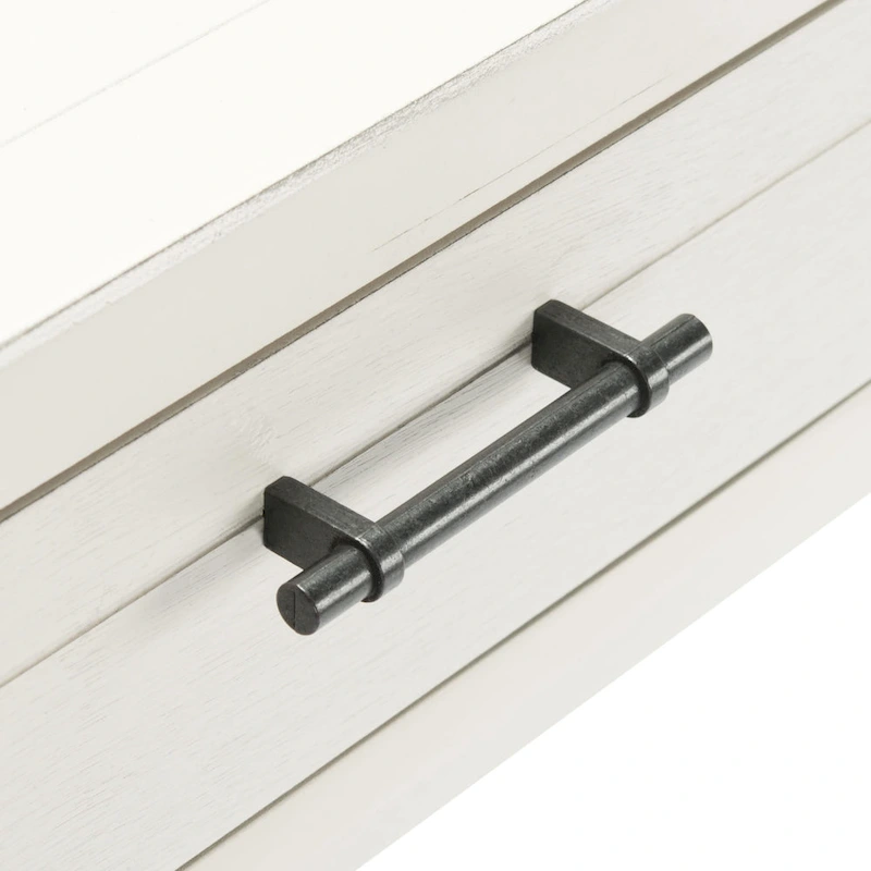 SAFAVIEH Zennure White Washed Grey Writing Desk