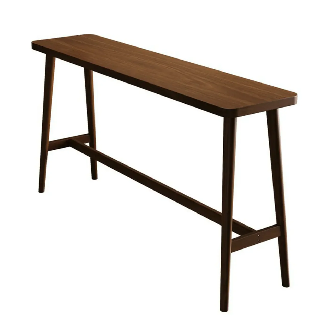 Nordic Wooden Norraw Bar Table with Footrest for Living Room