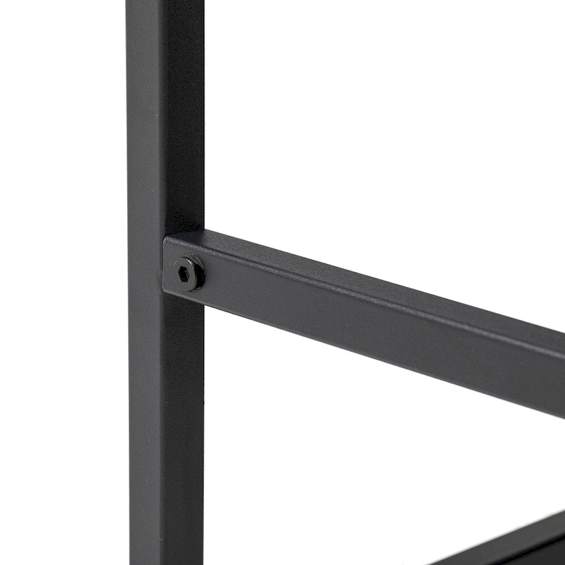 Glitzhome 24W Modern PU Leather Button-tufted Ottoman Foot Stool