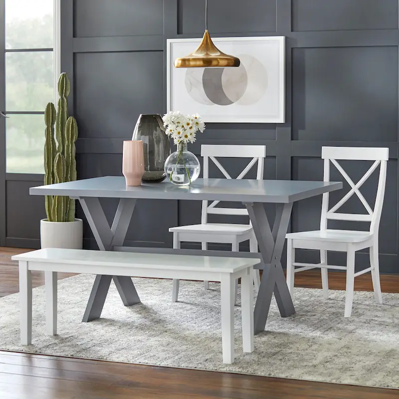 Simple Living Sumner X-base Picnic Dining Table