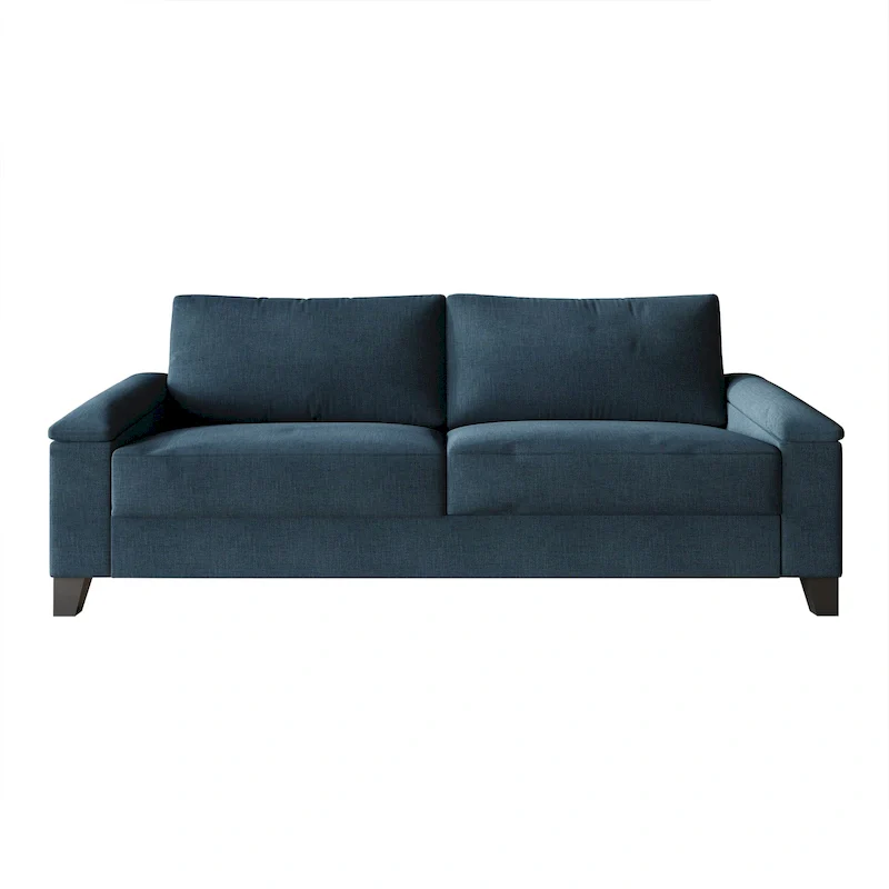 Simple Style Linen Upholstered Sofa