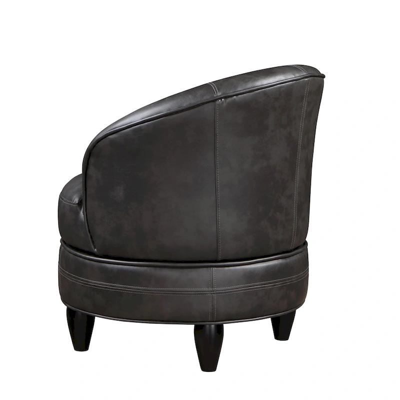 Steve Silver Stella Faux Leather Swivel Accent Chair