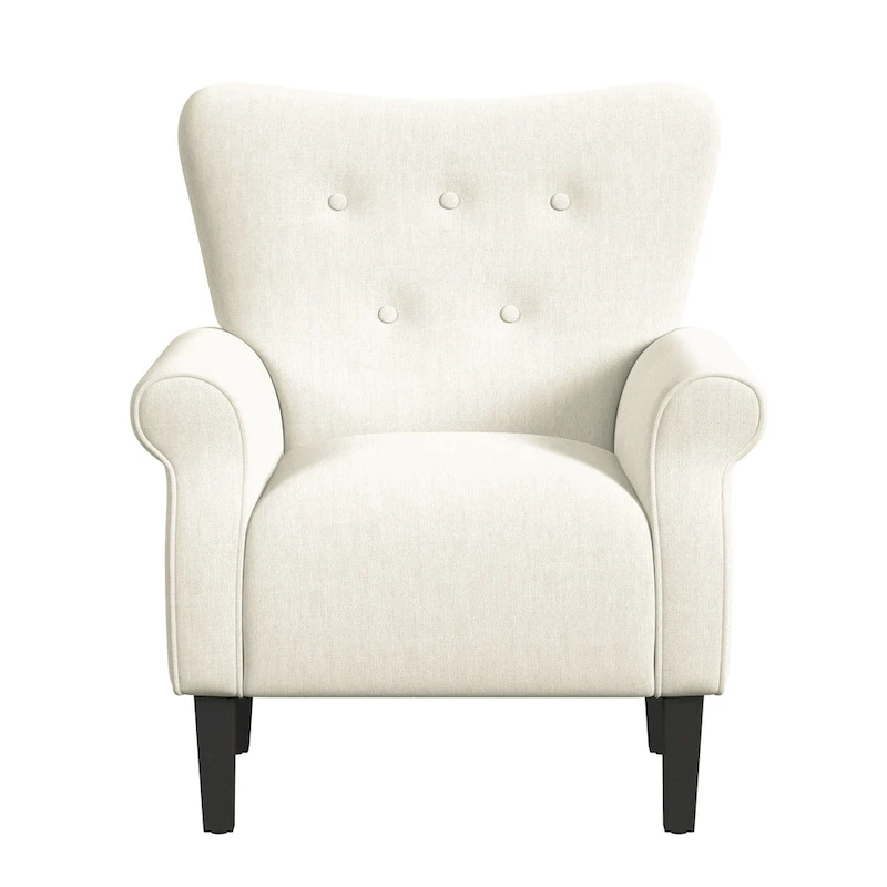 HomePop Rolled Arm Accent Chair