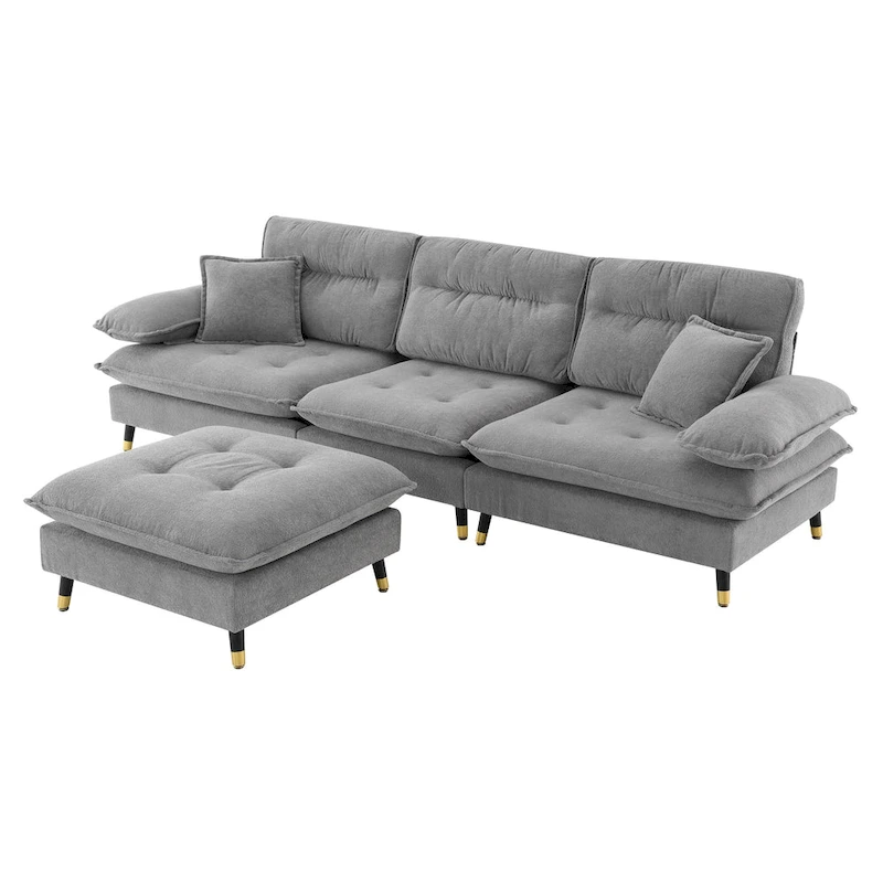 L shaped Convertible Sectional Sofa