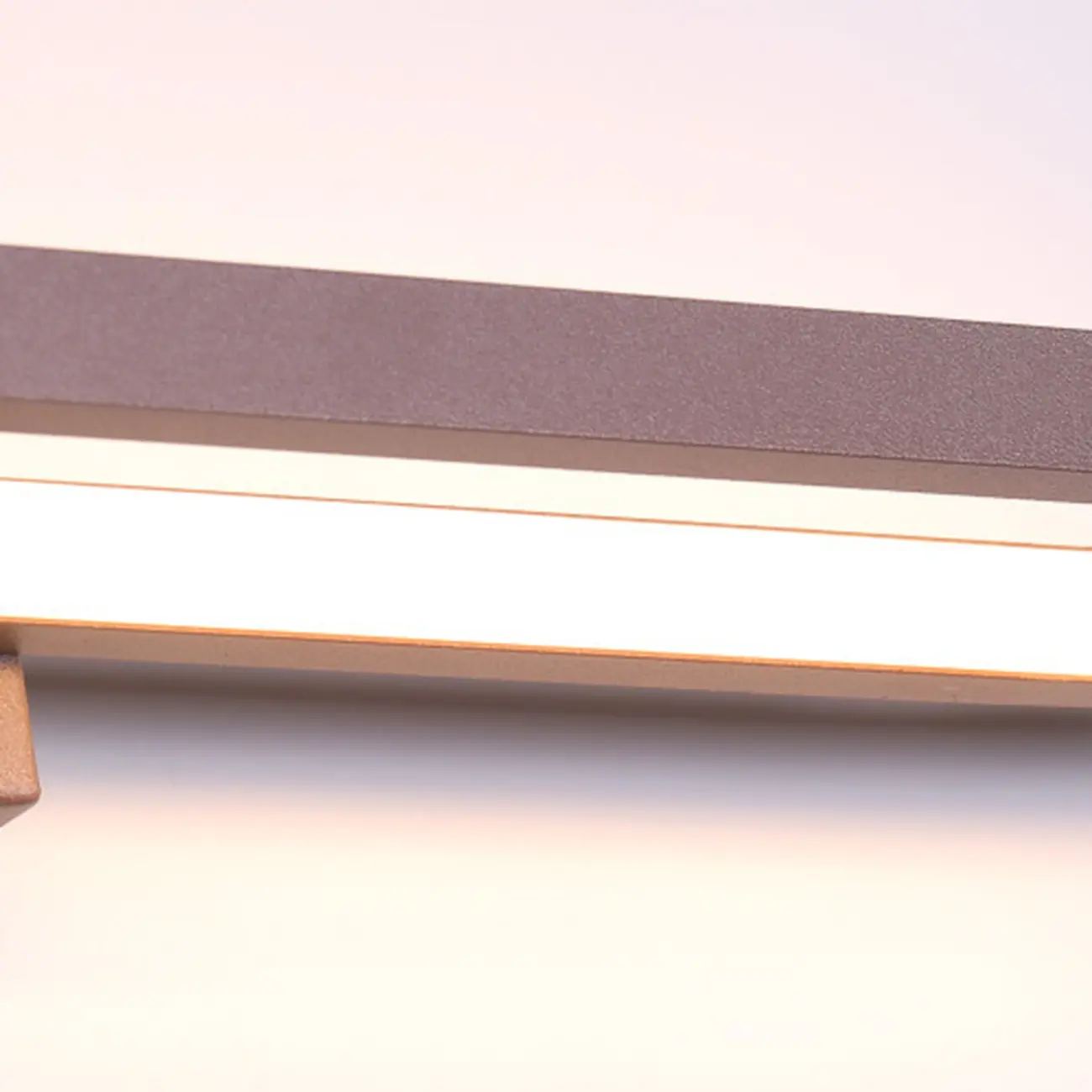Modern Coffee Straight LED Bathroom Vanity Light in Hardwired