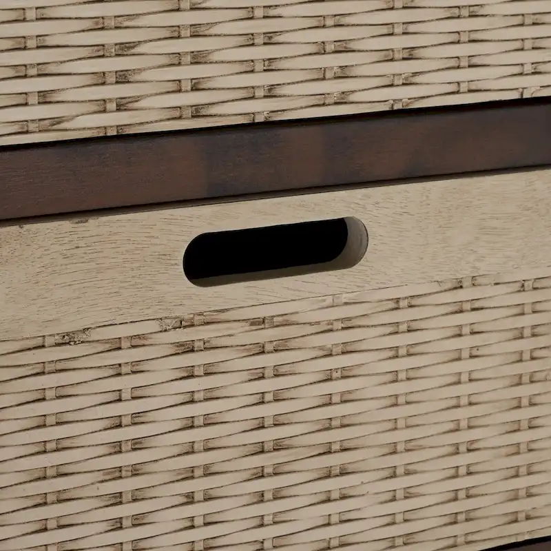 SAFAVIEH Cilla 2-Drawer And 3 Removable Baskets - 39.8 W x 12.5 L x 29.5 H - 41Wx13Dx26H