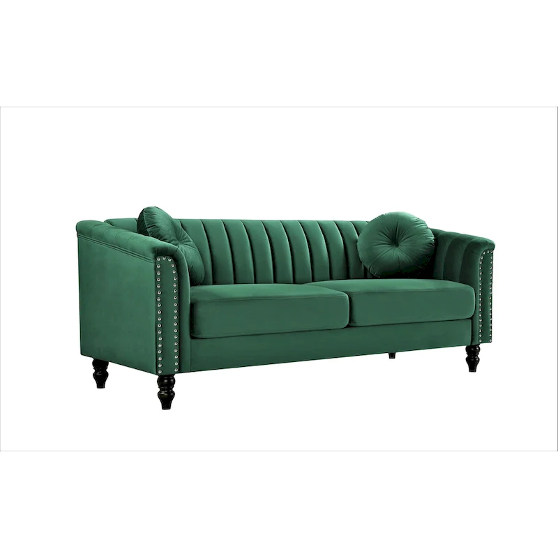 Hills Tufted Back Nailhead 75.2 Sofa