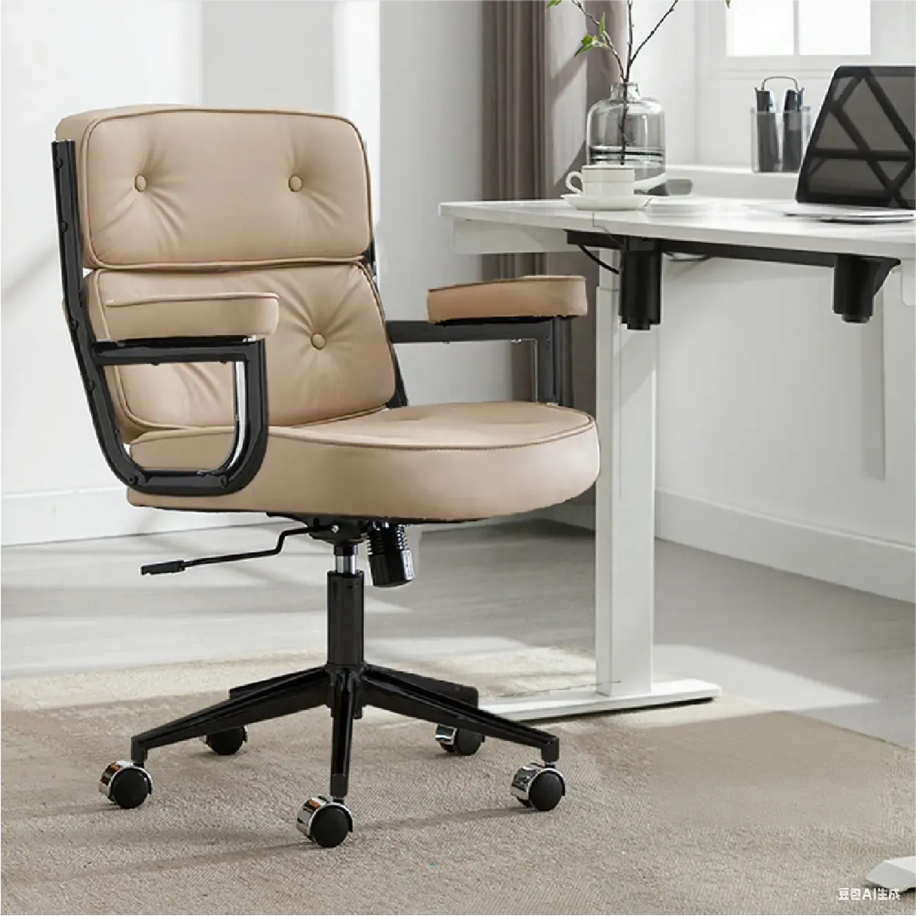 Modern Leather Adjustable Ergonomic Tilt Office Chair