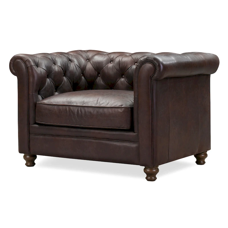 Poly and Bark Lyon Lounge Chair - Genuine Italian Leather