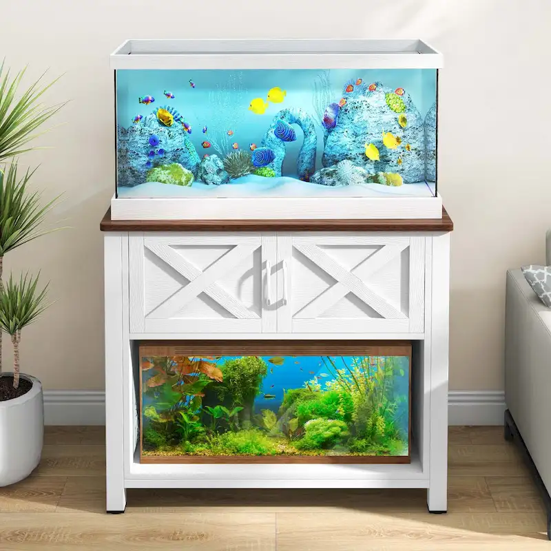 Moasis 40-50 Gallon Aquarium Stand Cabinet Fish Tank Stand with Power Outlets