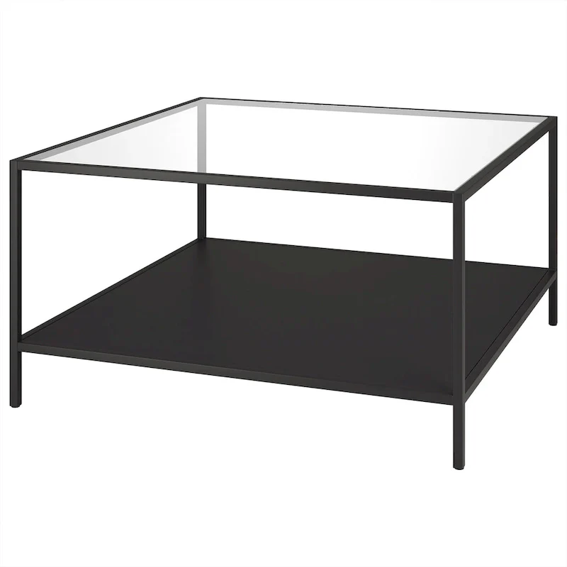 Sivil 32 Square Coffee Table with Shelf