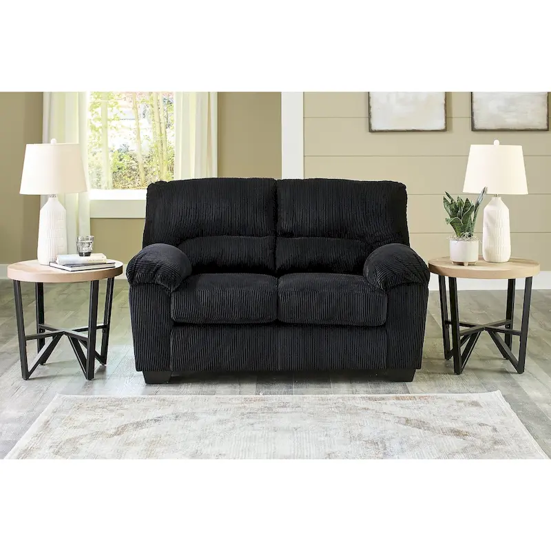 Signature Design by Ashley SimpleJoy Loveseat - 63W x 38D x 40H