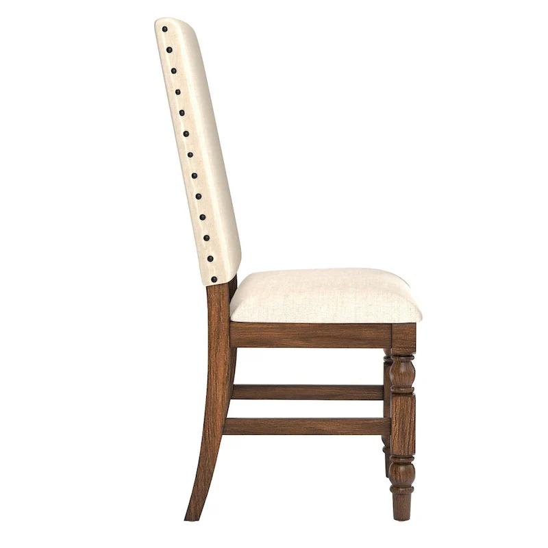 Flatiron Nailhead Upholstered Dining Chairs (Set of 2) by iNSPIRE Q Classic