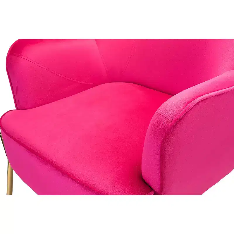 Odo Velvet Accent Comfy Living Room Arm Chair Upholstered Padded Seat Set of 2 | Karat Home