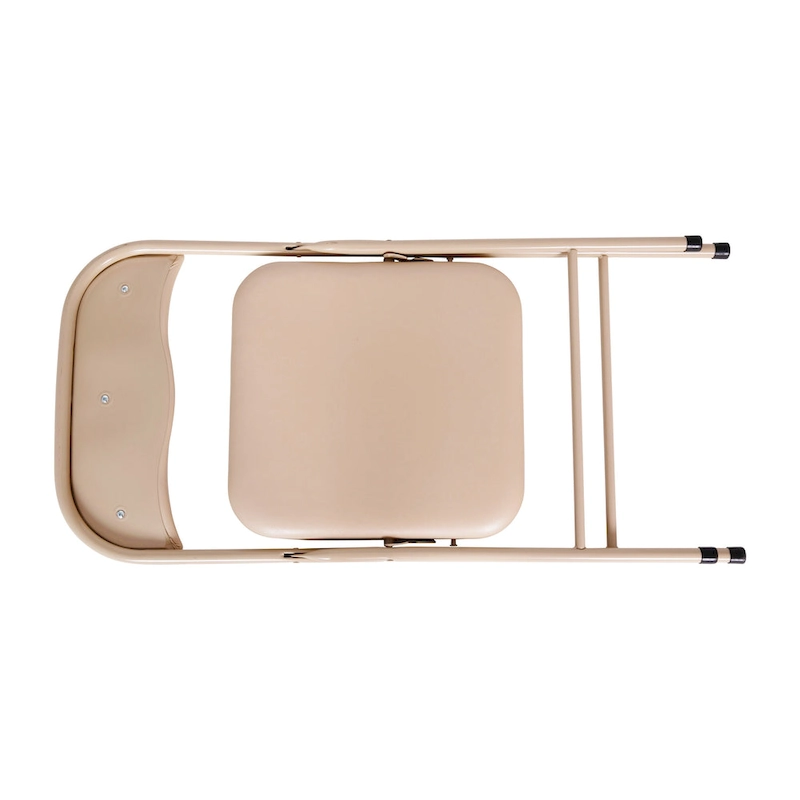 5 Piece Folding Card Table and Chair Set with Upholstered Table Top - 33.5W x 33.5D x 27.75H