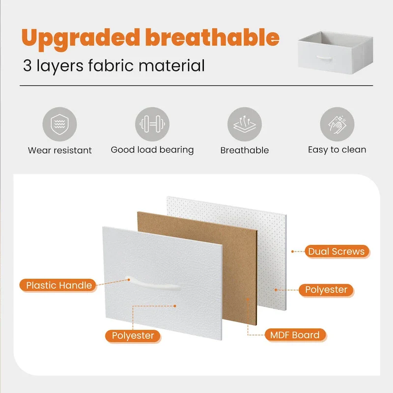 Drawers Dresser Chest Of Drawers,Metal Frame And Wood Top,4Bc