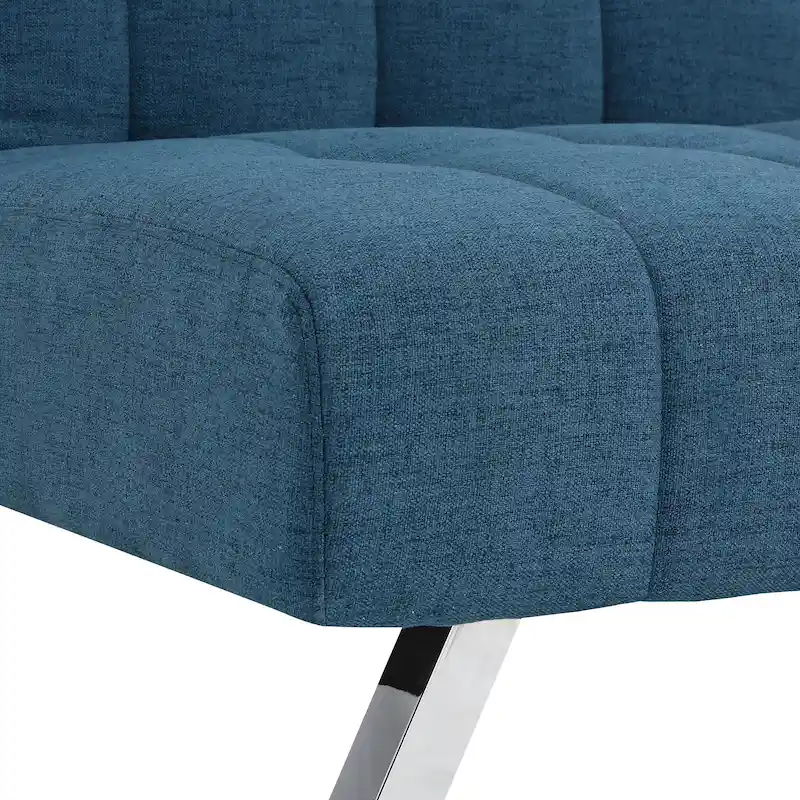 Futon with Stainless Steel Legs