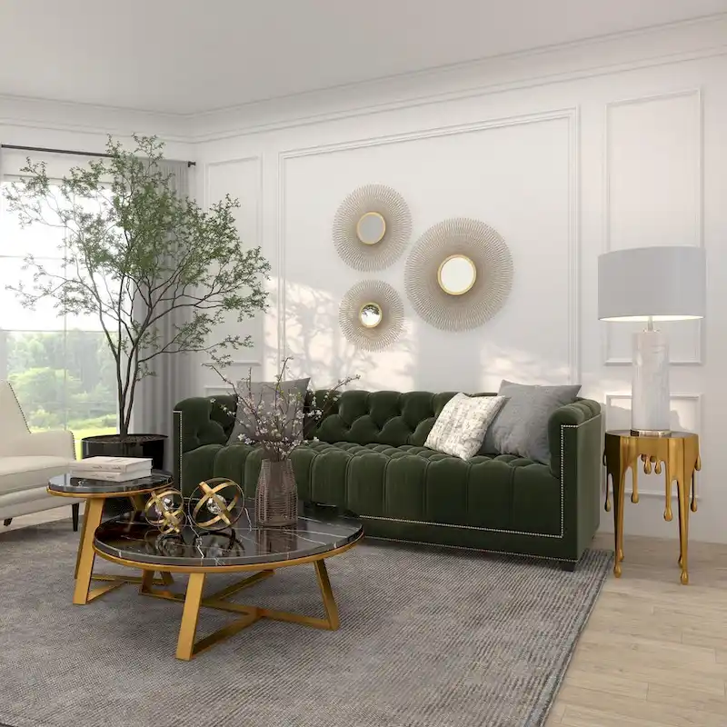 Artistic 16 Wide Metallic Drip Metal Accent Table - 16 x 25