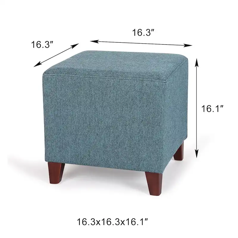 Adeco Simple British Style Passionate Cube Ottoman Footstool