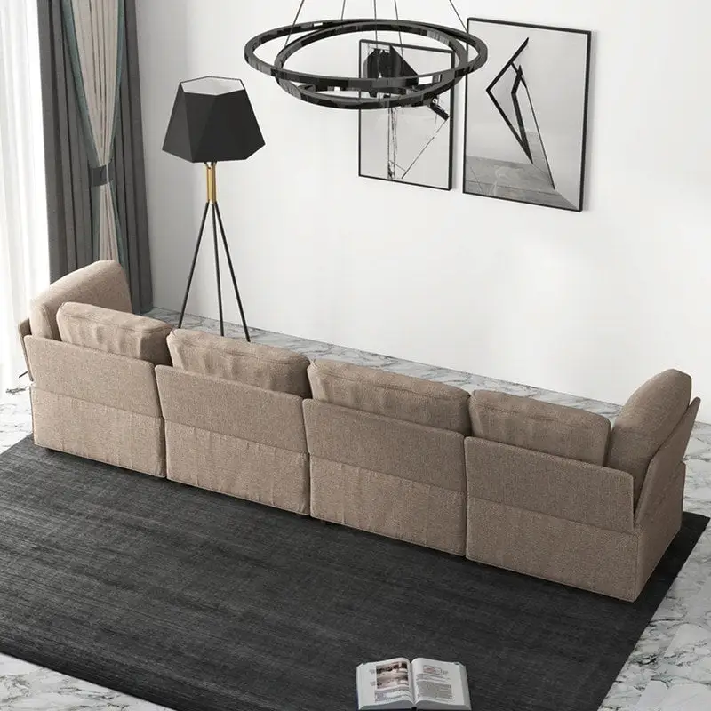 Mixoy Convertible Modular Sleeper Couch with Ottoman