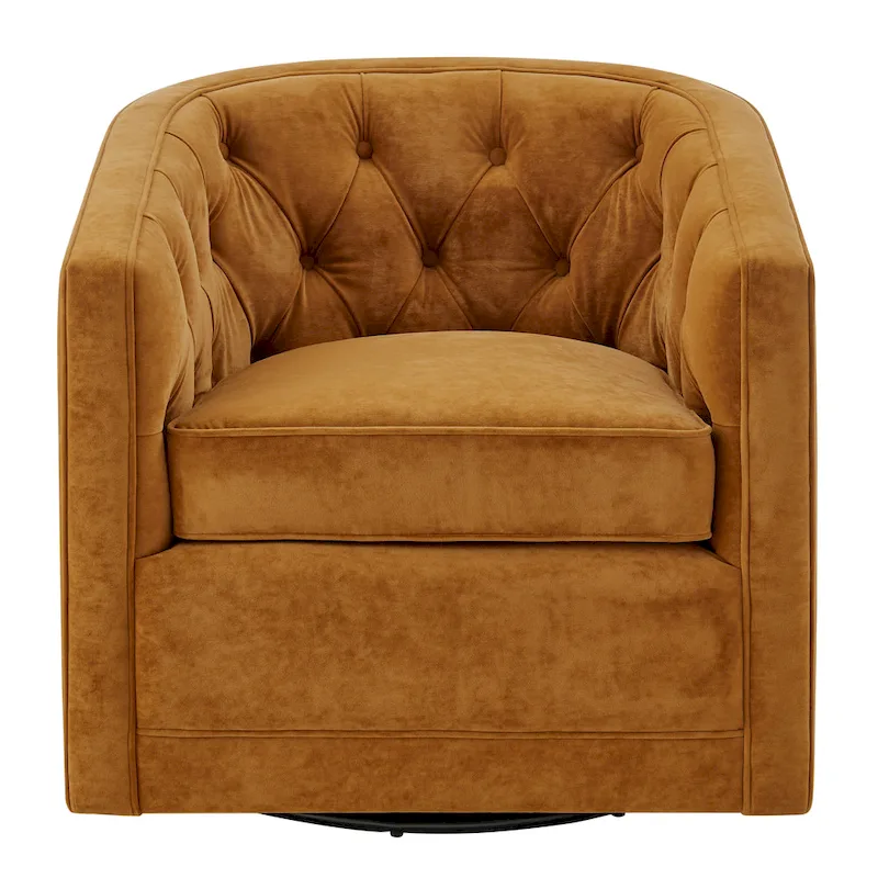 Walsh Fabric Swivel Barrel Chair
